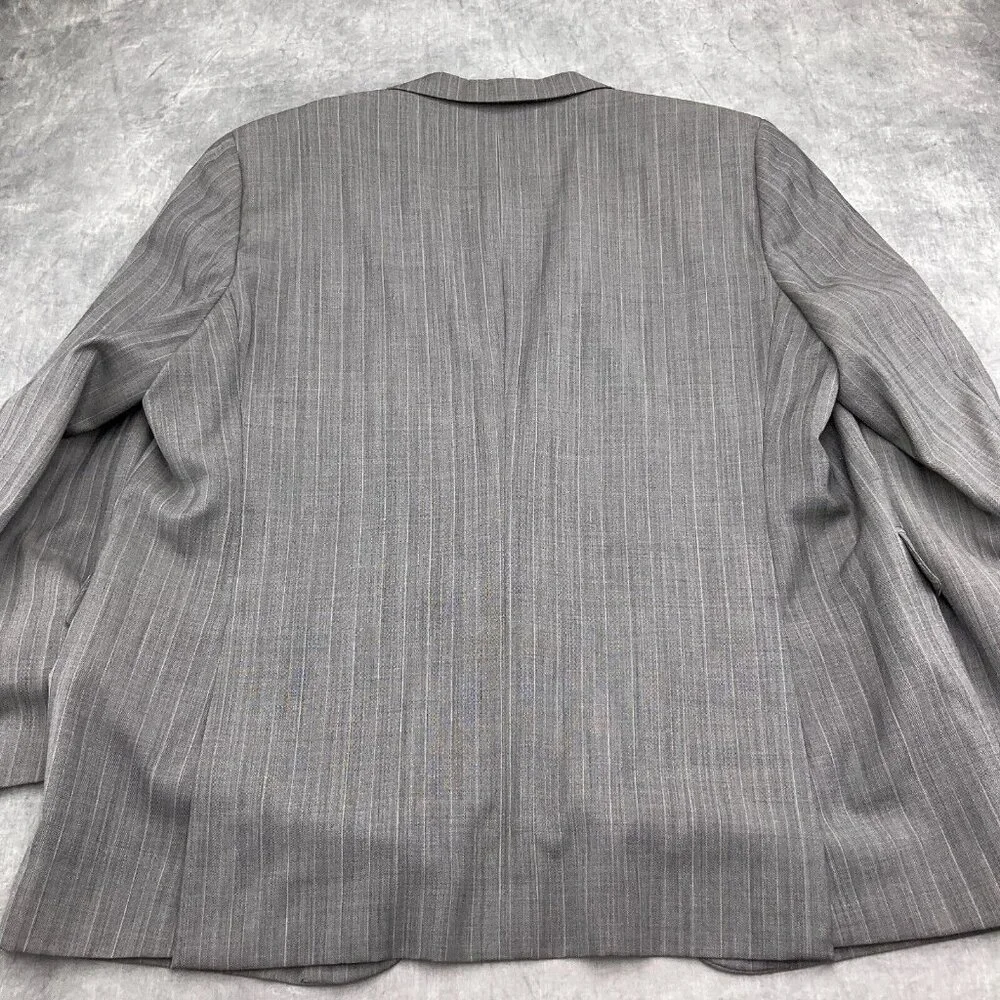 Ticknors Blazer Men 48 Black‎ White Pink Stripe Wool Classic Career Bespoke VTG
